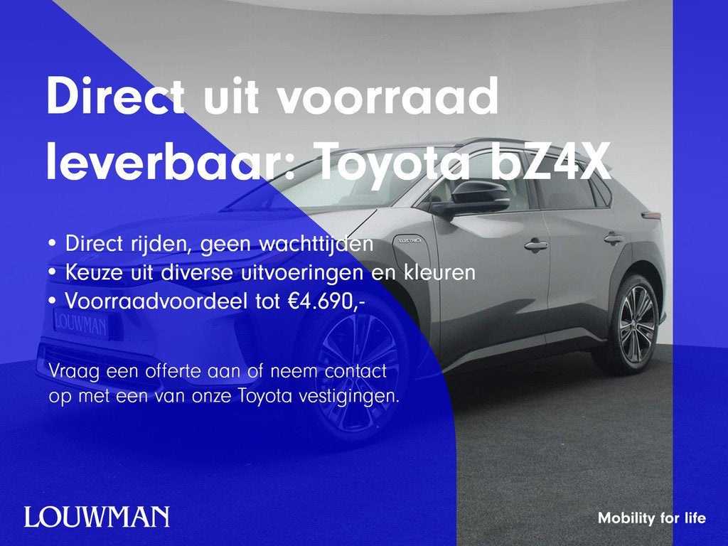 Toyota Bz4x Premium 4WD 71 kWh | Panoramisch dak | JBL | 20", Auto's, Toyota, Automaat, 12 maanden, 33 min, Wit