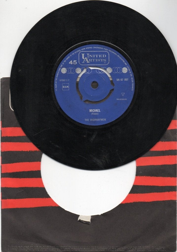 The Highwaymen - Michael, Gebruikt, 7 inch, Ophalen of Verzenden, Pop