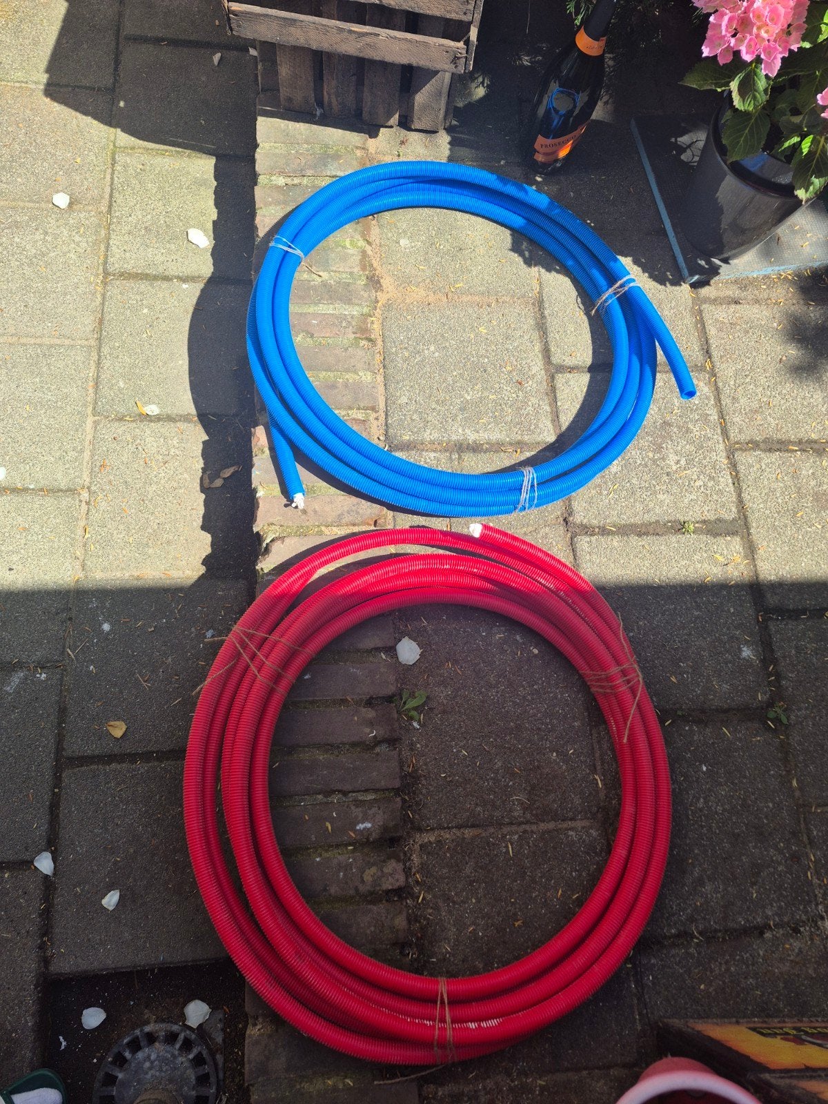 CV leidingen met mantelbuis warm (rood) en koud (blauw), Ophalen, Nieuw, Overige merken, Overige typen