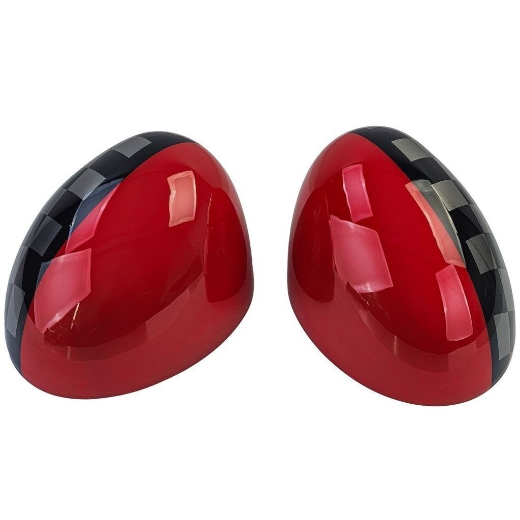 Spiegel Spiegelkappen Voor Mini F54 F55 F56 F57 Union Rood, Verzenden, Automotive Parts, A.parts@hotmail.nl, Trasmolenlaan 12 3447 GZ Woerden