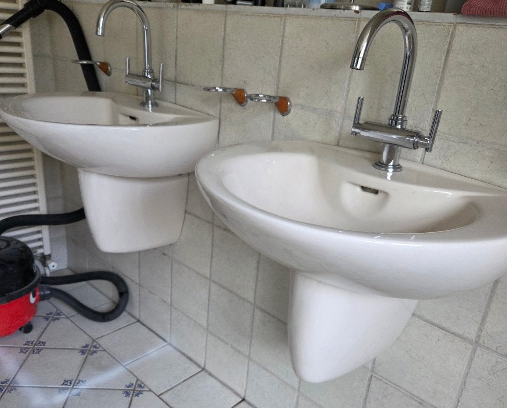 Te koop  complete badkamer camee kleur, Ophalen, Gebruikt