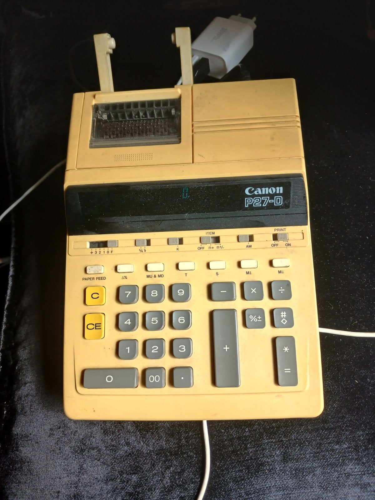 Te koop aangeboden: een iconische vintage Canon P27-D rekenm, Ophalen of Verzenden