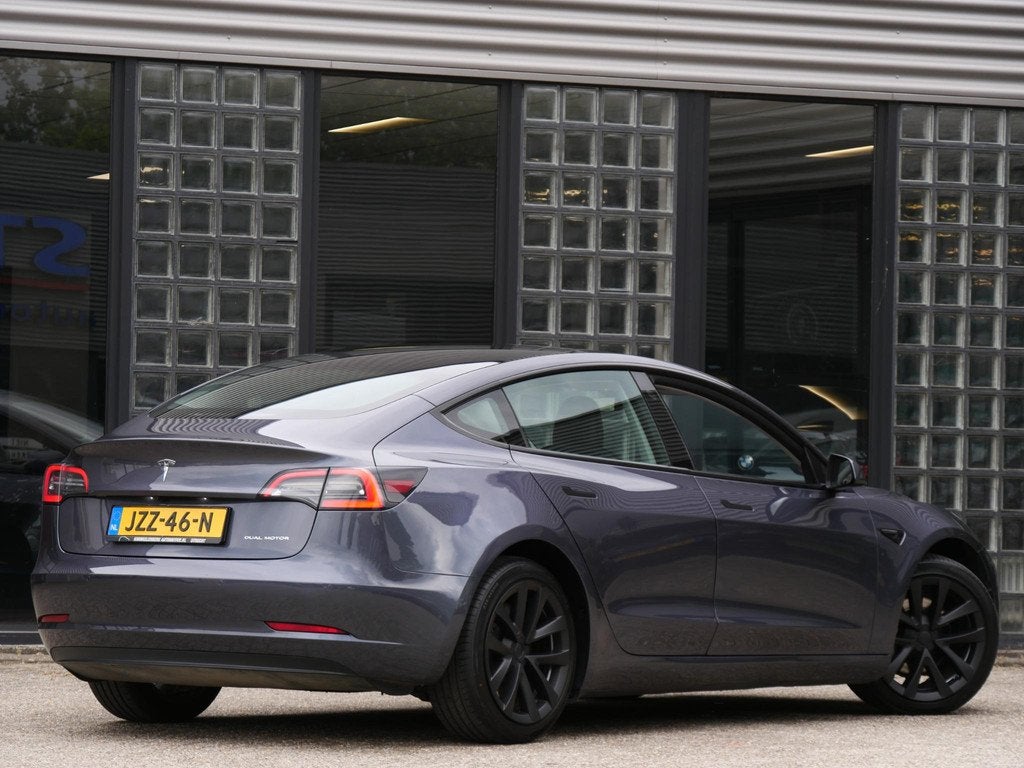 Tesla Model 3 75kWh LONG RANGE AWD/ ELEKT. KLEP/ PREMIUM AUD, Auto's, Tesla, Automaat, Stof, Gebruikt, Zwart