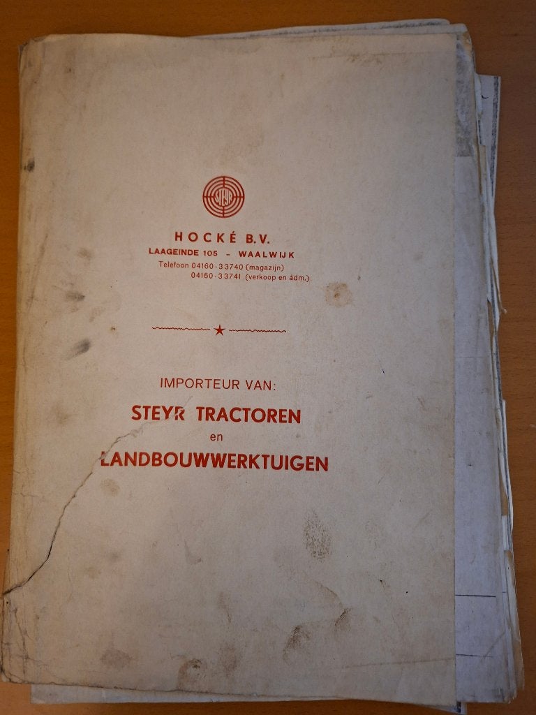 Werkplaats mededelingen Steyr, Ophalen of Verzenden, Gelezen, Tractor en Landbouw