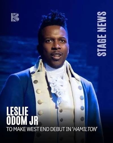 Kaartjes Hamilton West End London. Leslie Odom JR. 18 Aug, Twee personen, Augustus