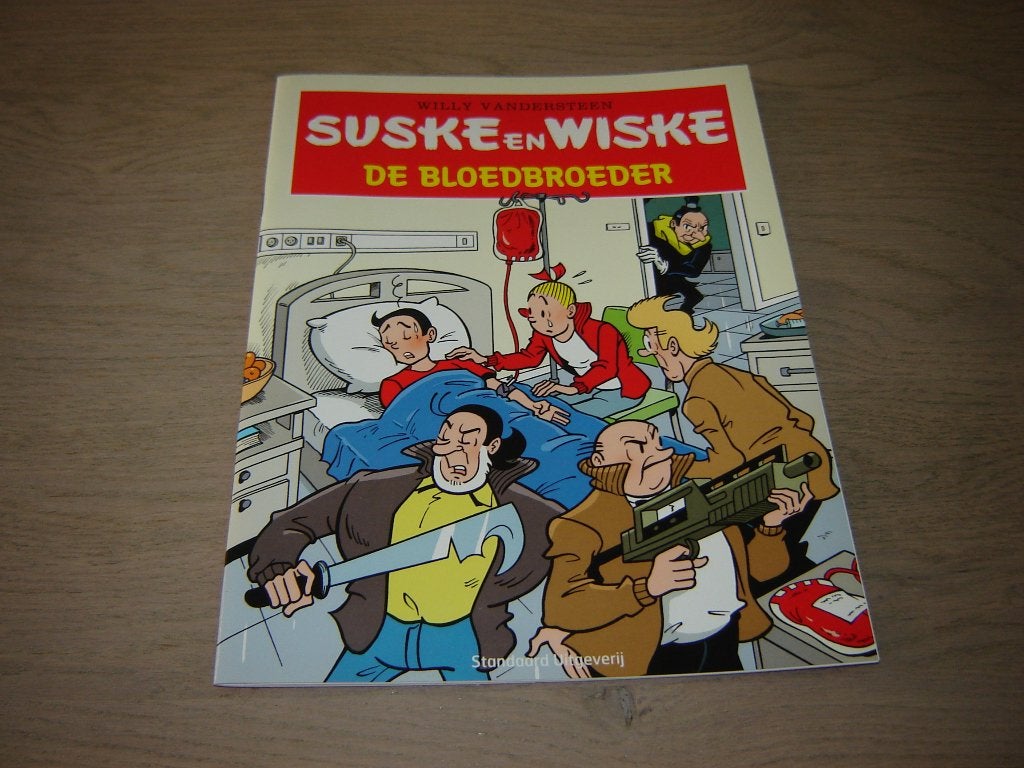 SUSKE EN WISKE SANQUIN BLOEDBANK DE BLOEDBROEDER !!, Eén stripboek, Ophalen of Verzenden, Zo goed als nieuw