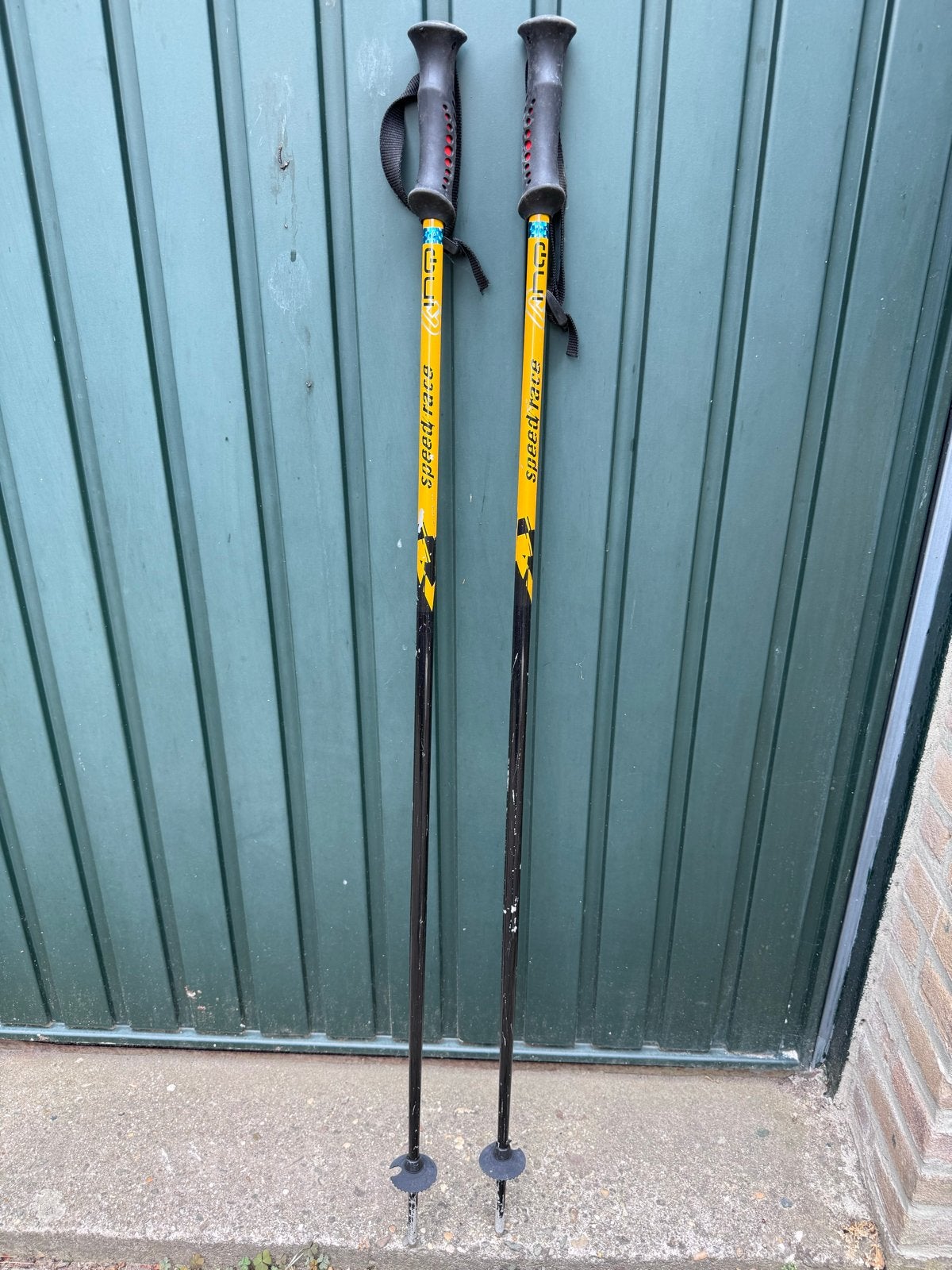 Ski stokken 115 cm - Speed Race, Sport en Fitness, Skiën en Langlaufen, Gebruikt, Stokken, 100 tot 140 cm, Skiën