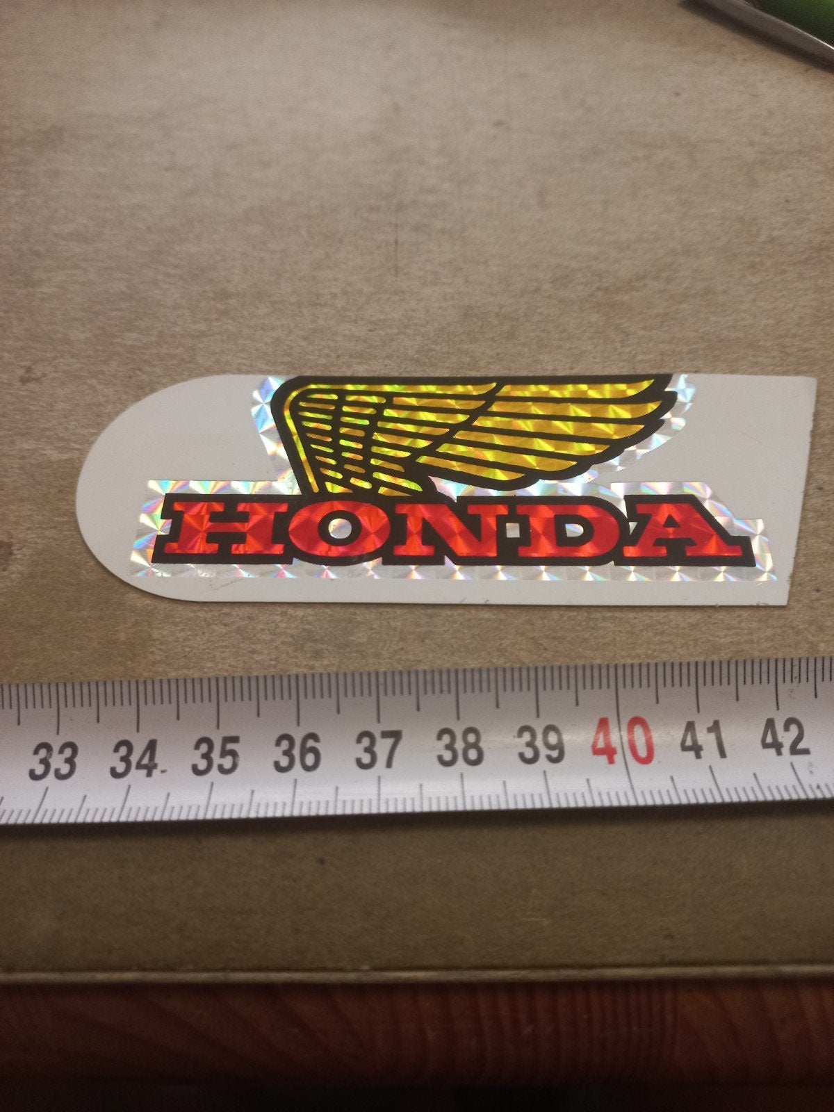 Honda Vleugel Logo Sticker - Holografisch Effect, Ophalen of Verzenden