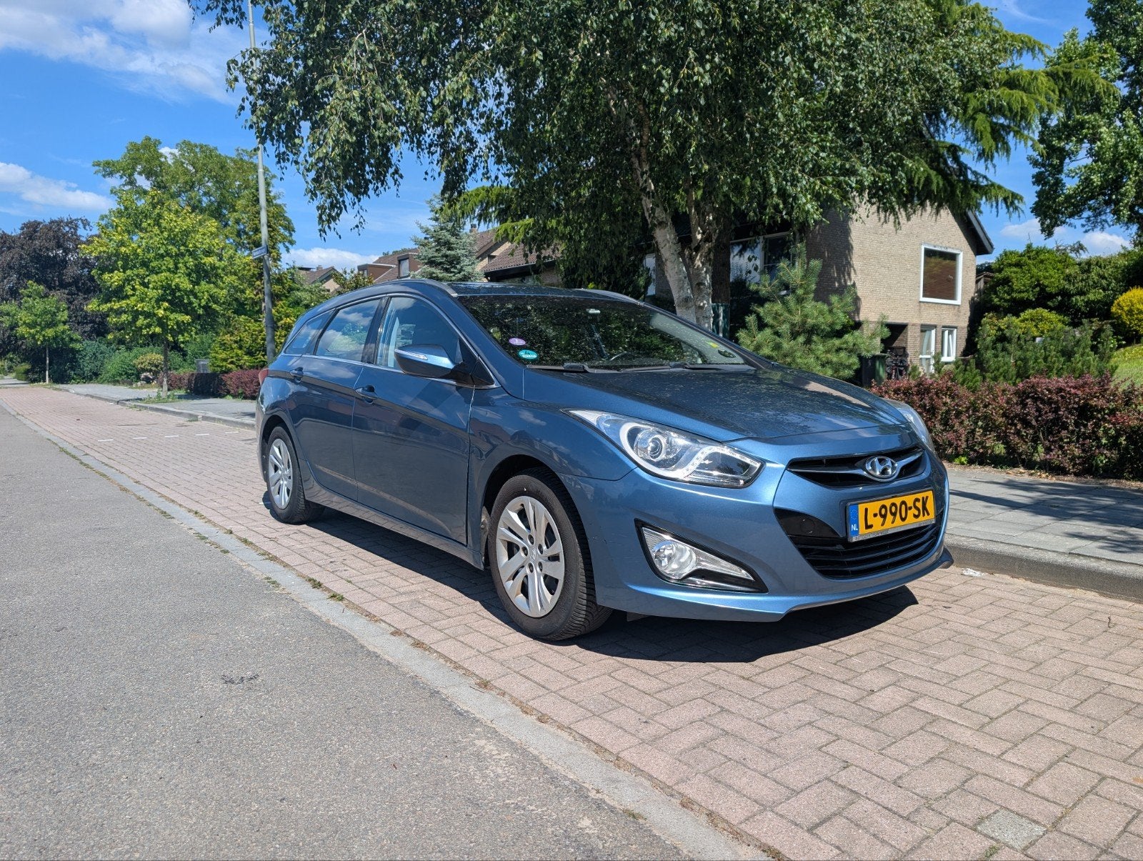 Hyundai i40 1.6 GDI 135PK 2013 Blauw, Auto's, Hyundai, Voorwielaandrijving, 4 cilinders, Blauw, Handgeschakeld