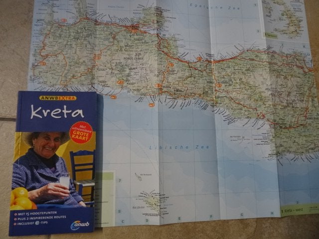 Kreta; anwb extra reisgids met de uitneembare wegenkaart, Europa, Ophalen of Verzenden, Zo goed als nieuw, Reisgids of -boek