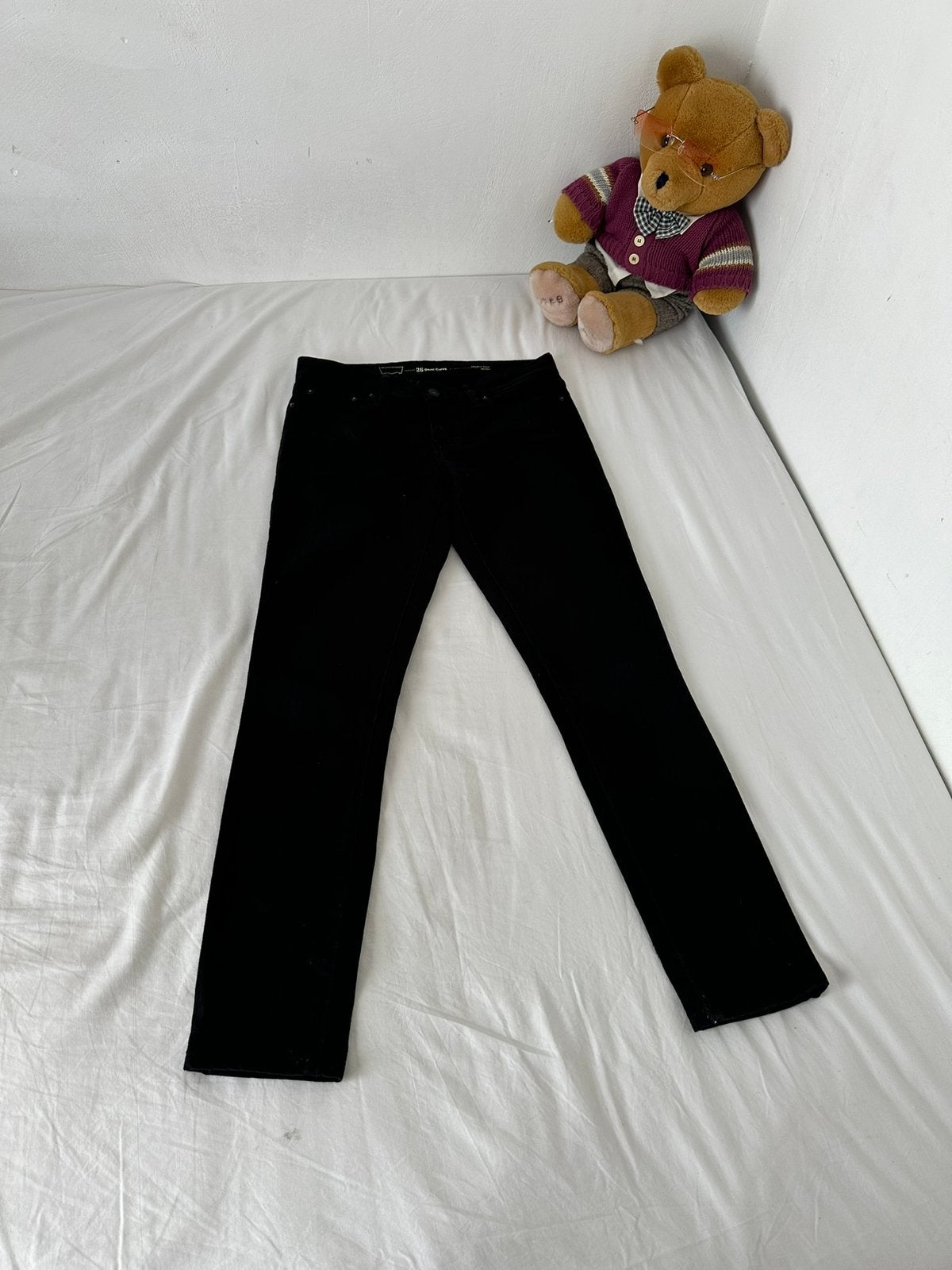Vintage Levi’s Denim Curve jeans, Zwart, Ophalen of Verzenden, Zo goed als nieuw, W27 (confectie 34) of kleiner