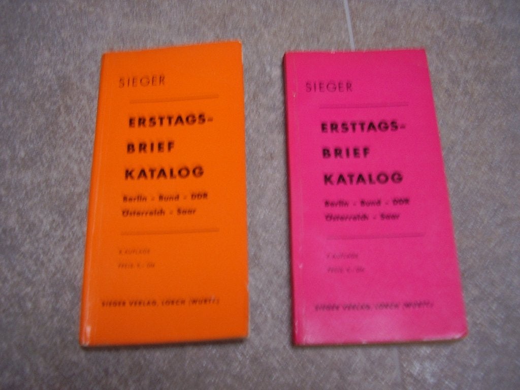 Catalogus Duitsland eerste dag enveloppen (2x), Postzegels en Munten, Postzegels | Toebehoren, Verzenden, Verzamelalbum
