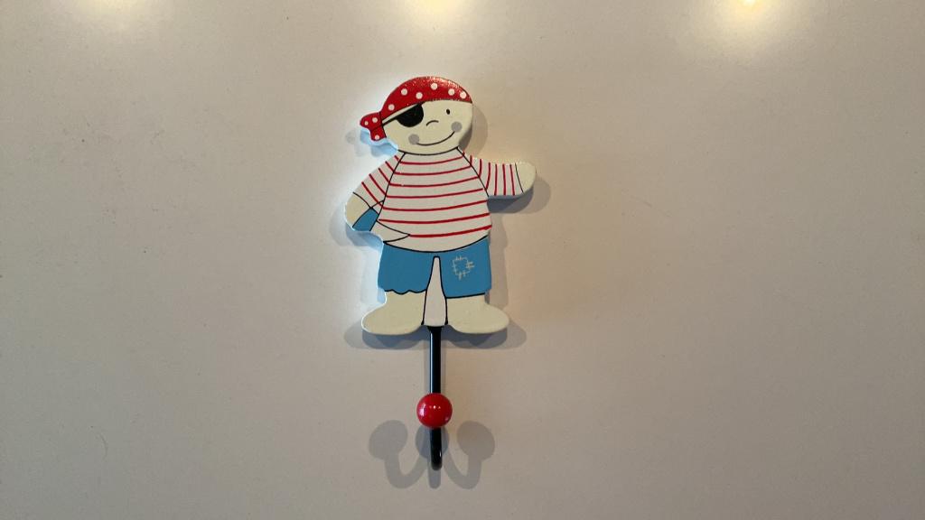 Piraat kinderkapstok, Kinderen en Baby's, Kinderkamer | Inrichting en Decoratie, Ophalen of Verzenden, Nieuw, Wanddecoratie