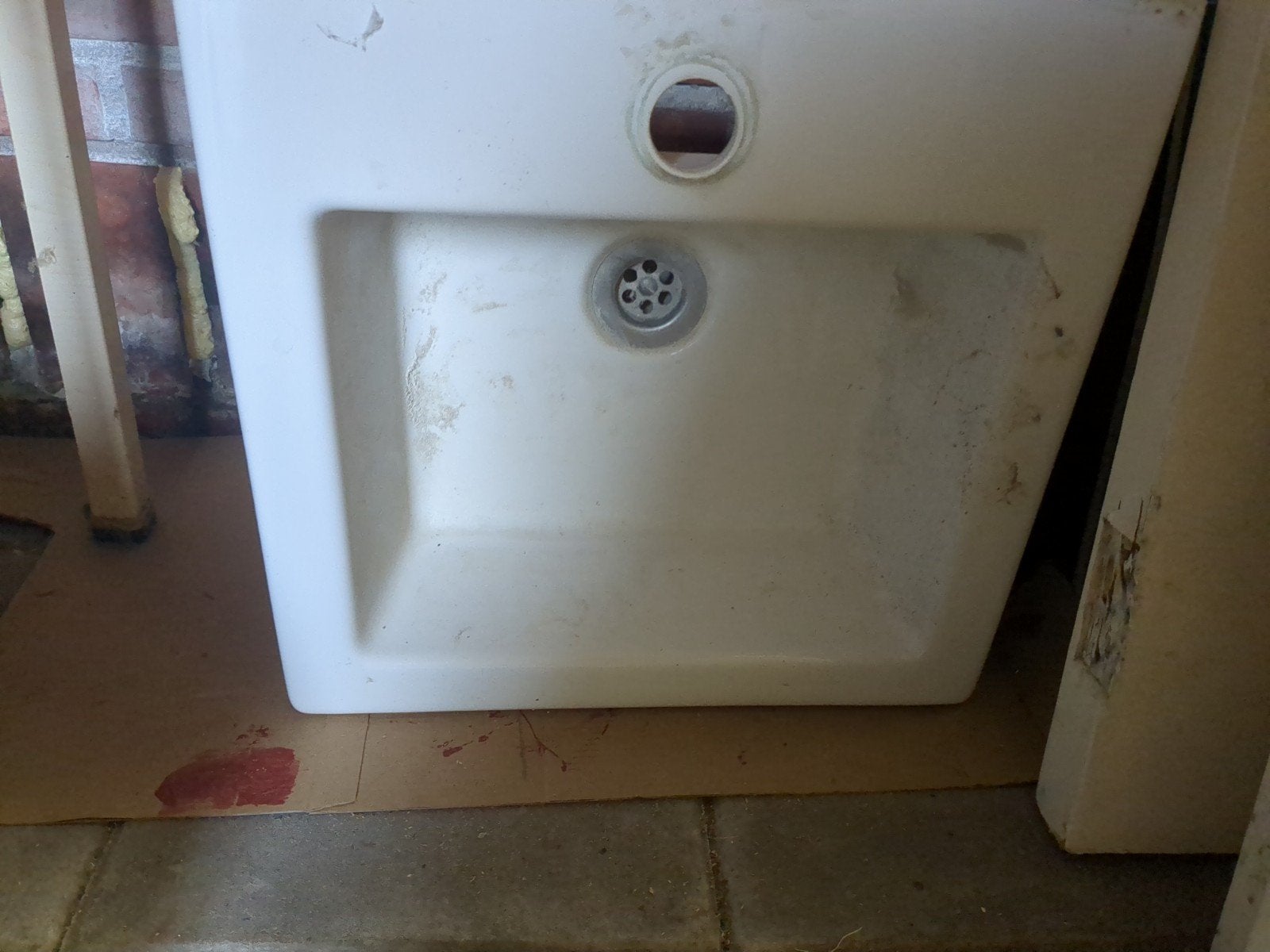 Gratis witte wasbak, gootsteen, Ophalen, Gebruikt, Steen, Wastafel