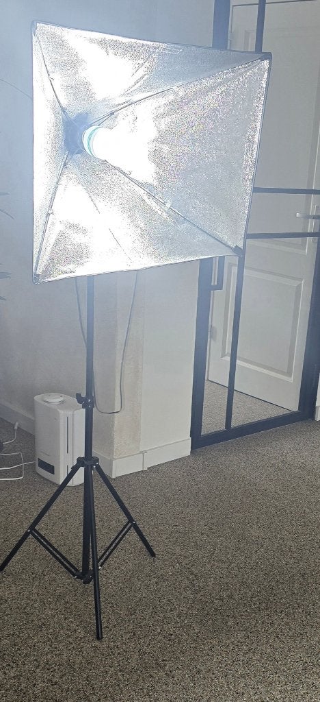 te koop studiolamp, Ophalen, Lamp of Flitsset, Gebruikt, Inclusief statief