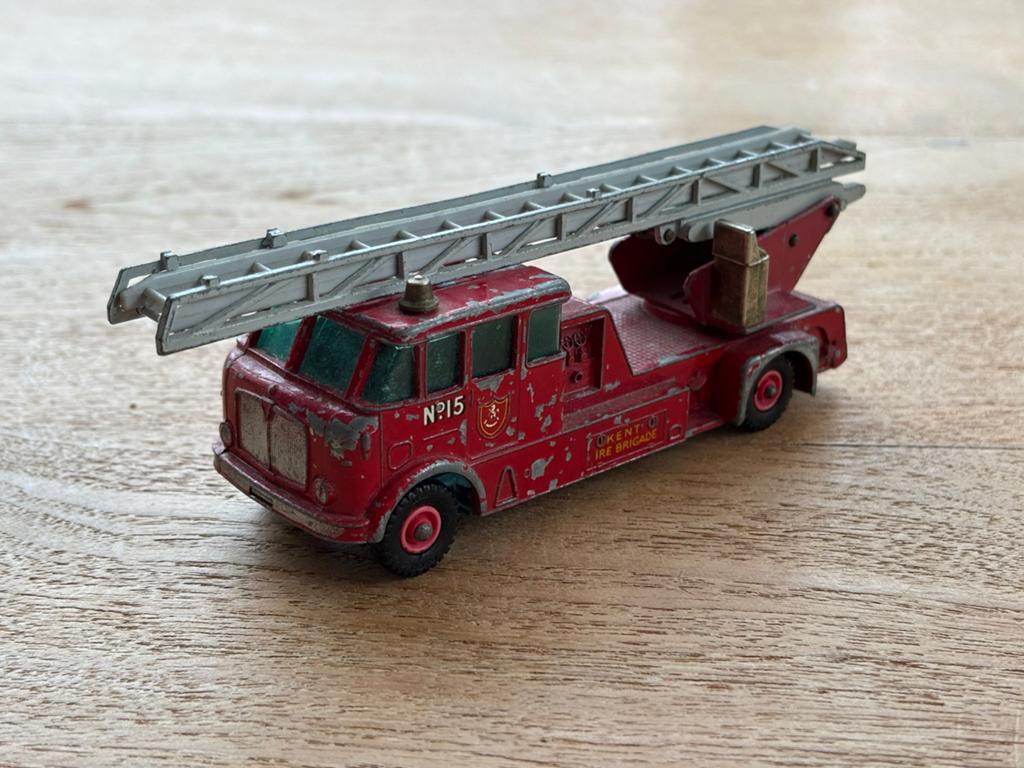 Merryweather fire engine matchbox series no 15 king size, Ophalen of Verzenden, Gebruikt