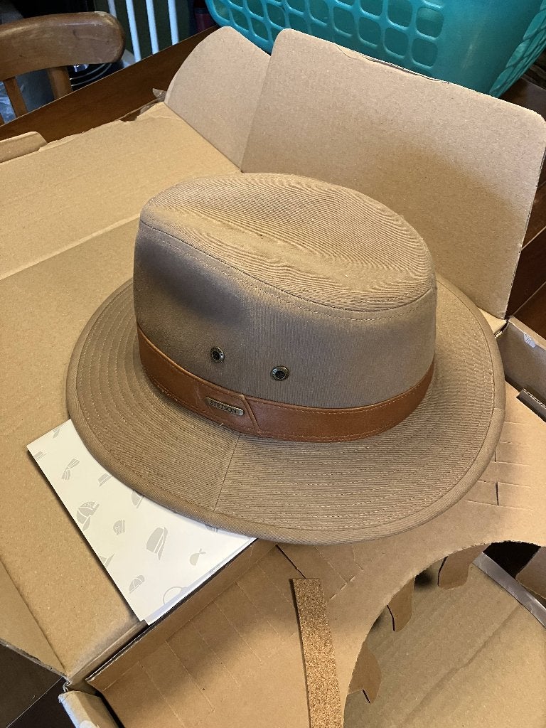 Stetson katoenen outdoorhoed, 60 cm (XL, 7½ inch) of meer, Stetson, Hoed, Nieuw