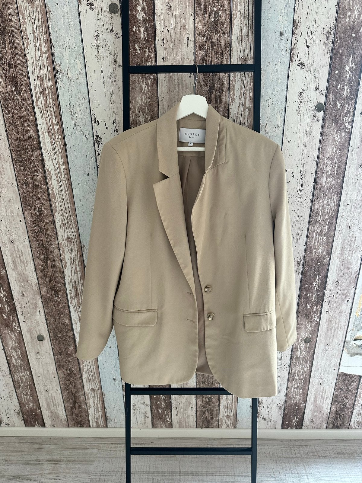 Costes beige blazer maat L, Kleding | Dames, Beige, Maat 42/44 (L), Ophalen of Verzenden, Zo goed als nieuw