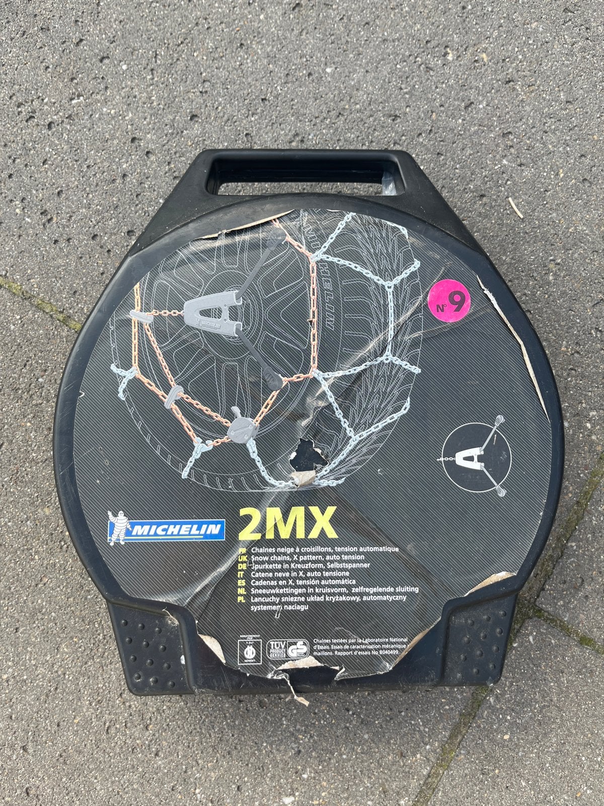 Michelin 2MX sneeuwkettingen - Maat 9, Ophalen of Verzenden, Gebruikt