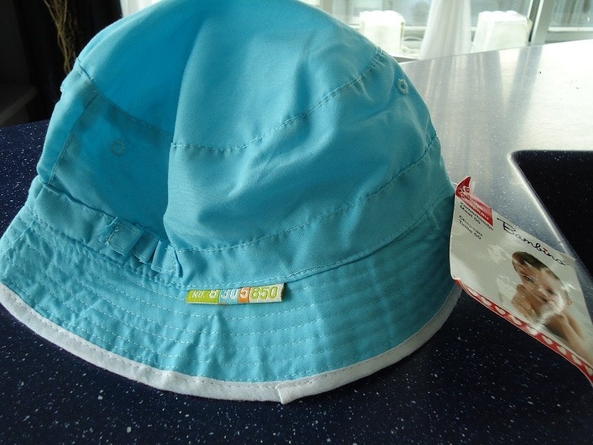 baby zonnehoedje nieuw kleur blauw, Ophalen of Verzenden, Nieuw, Maat 50, Jongetje of Meisje