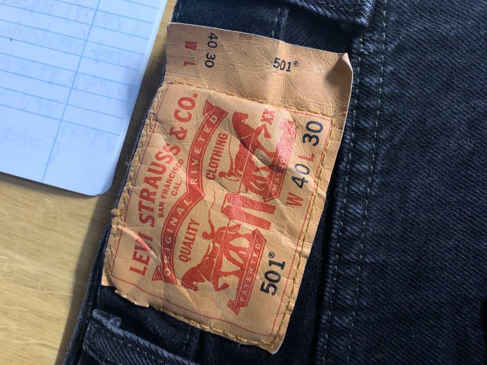 Levi's 501 Jeans Zwart W40 L30, Ophalen of Verzenden, Zo goed als nieuw, Zwart, W40 - W42 (confectie 56/58)