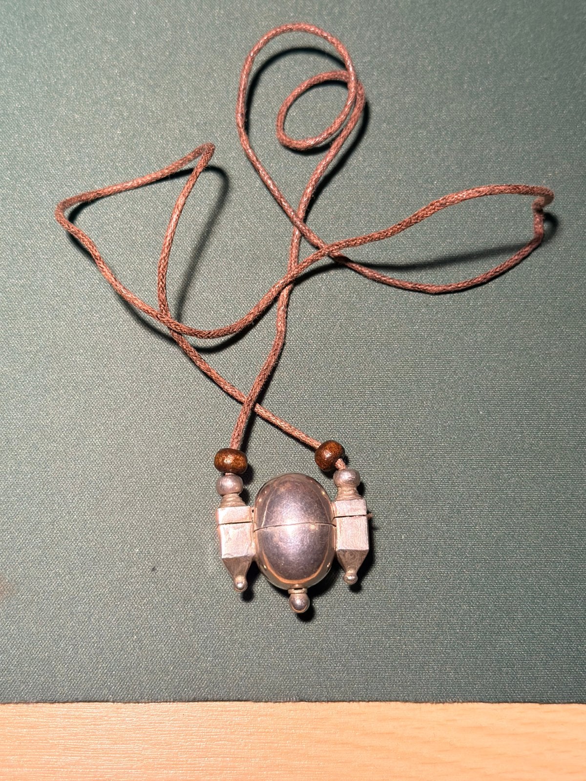 Zilveren Lingam hanger india no tibet keris, Ophalen of Verzenden