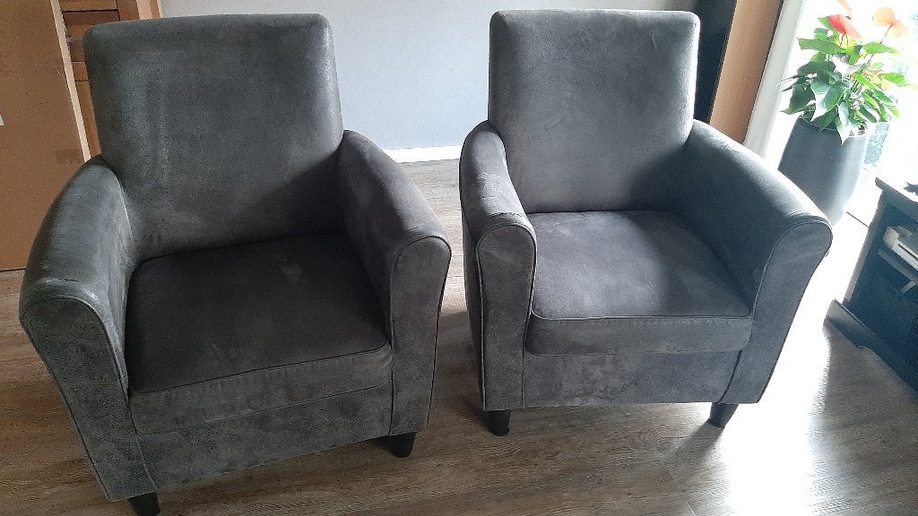 2 stoffen Fauteuils gratis, Ophalen, Gebruikt, 75 tot 100 cm, Stof
