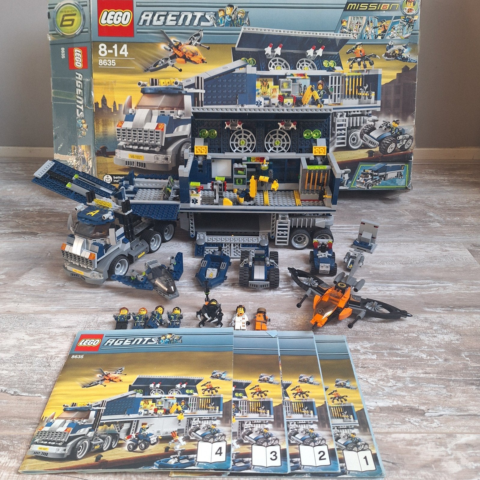 Lego Agents 8635 Mobile Command Center (compleet met doos), Ophalen, Gebruikt