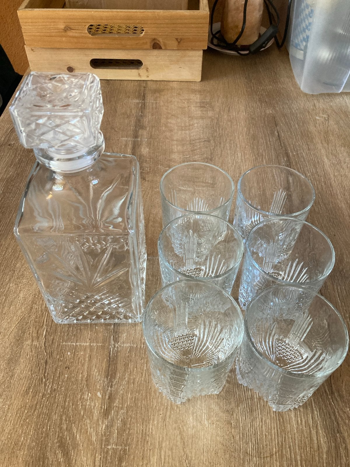 Whisky karaf met 6 glazen, Ophalen of Verzenden