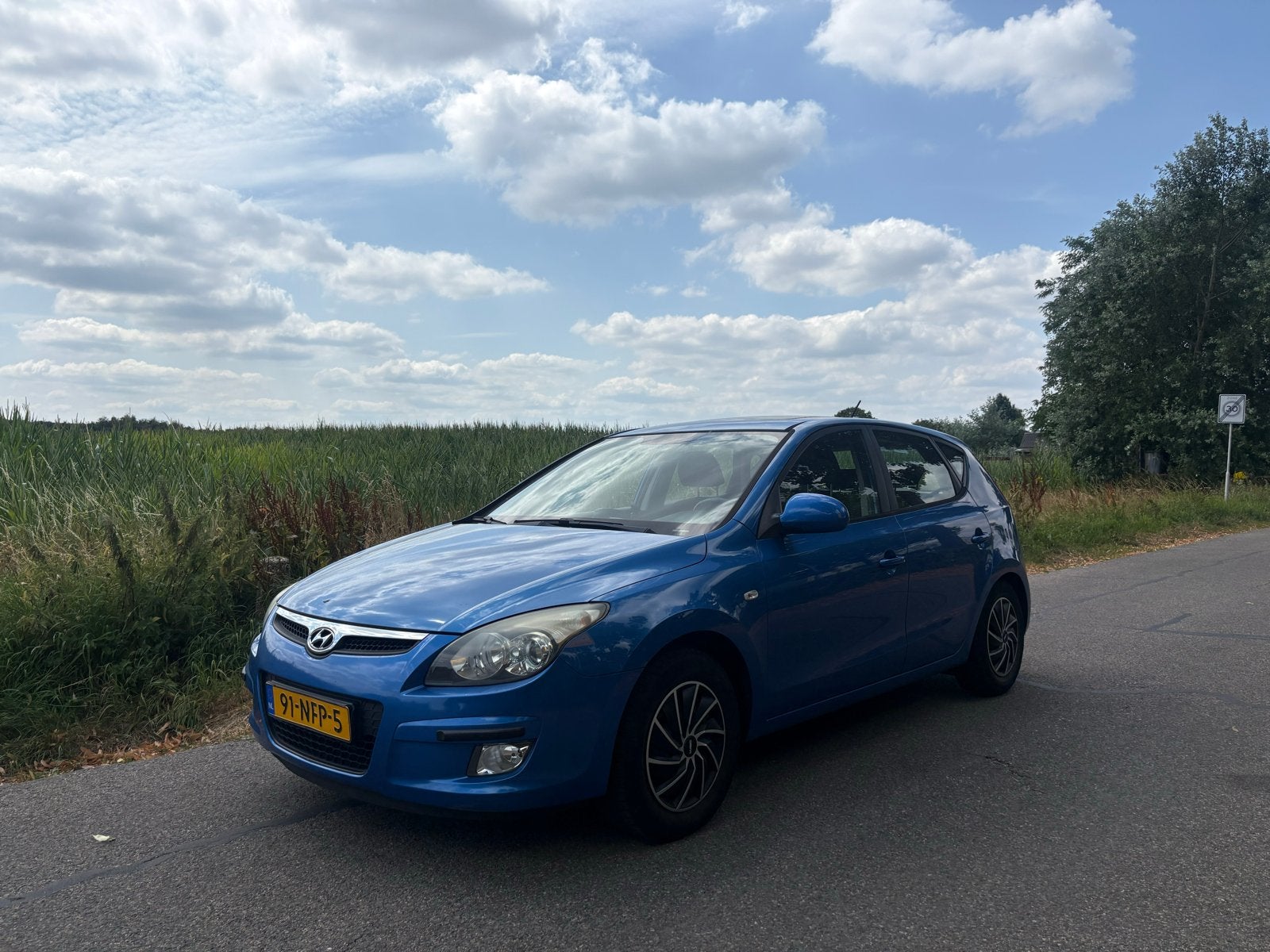 Hyundai i30 1.4 I Cvvt 5DR 2010 Blauw, Auto's, Voorwielaandrijving, 4 cilinders, 1396 cc, Blauw