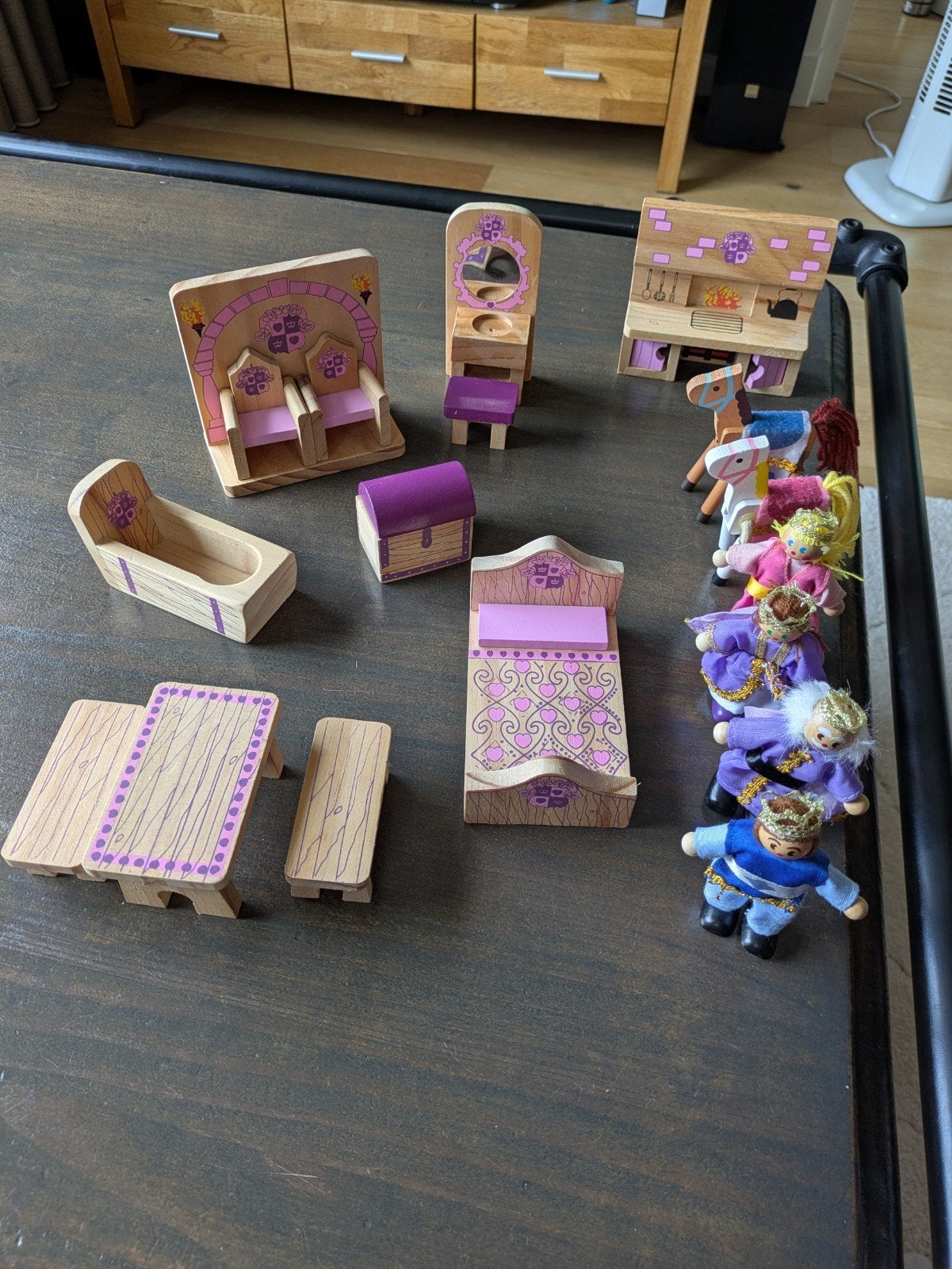 Melissa & Doug Prinsessenkasteel Poppenhuis Meubelset, Ophalen of Verzenden, Zo goed als nieuw, Toebehoren