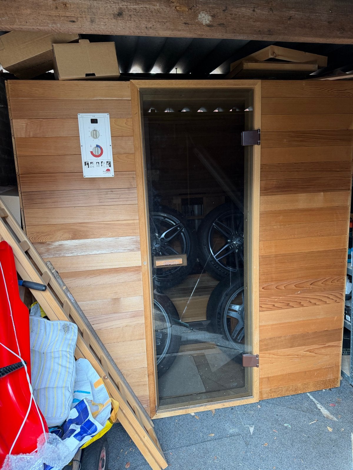 Infraroodsauna voor 3 personen - Feel Good Intra-Cabin, Ophalen of Verzenden, Gebruikt, Infrarood, Complete sauna