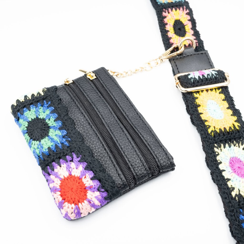 Zwart boho macrame filtertasje — alleen tasje, nieuw, Ophalen of Verzenden, Nieuw