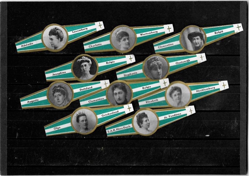 zonder merk  217 princessen 10 st groen  variant, Verzamelen, Rookartikelen, Aanstekers en Luciferdoosjes, Ophalen of Verzenden