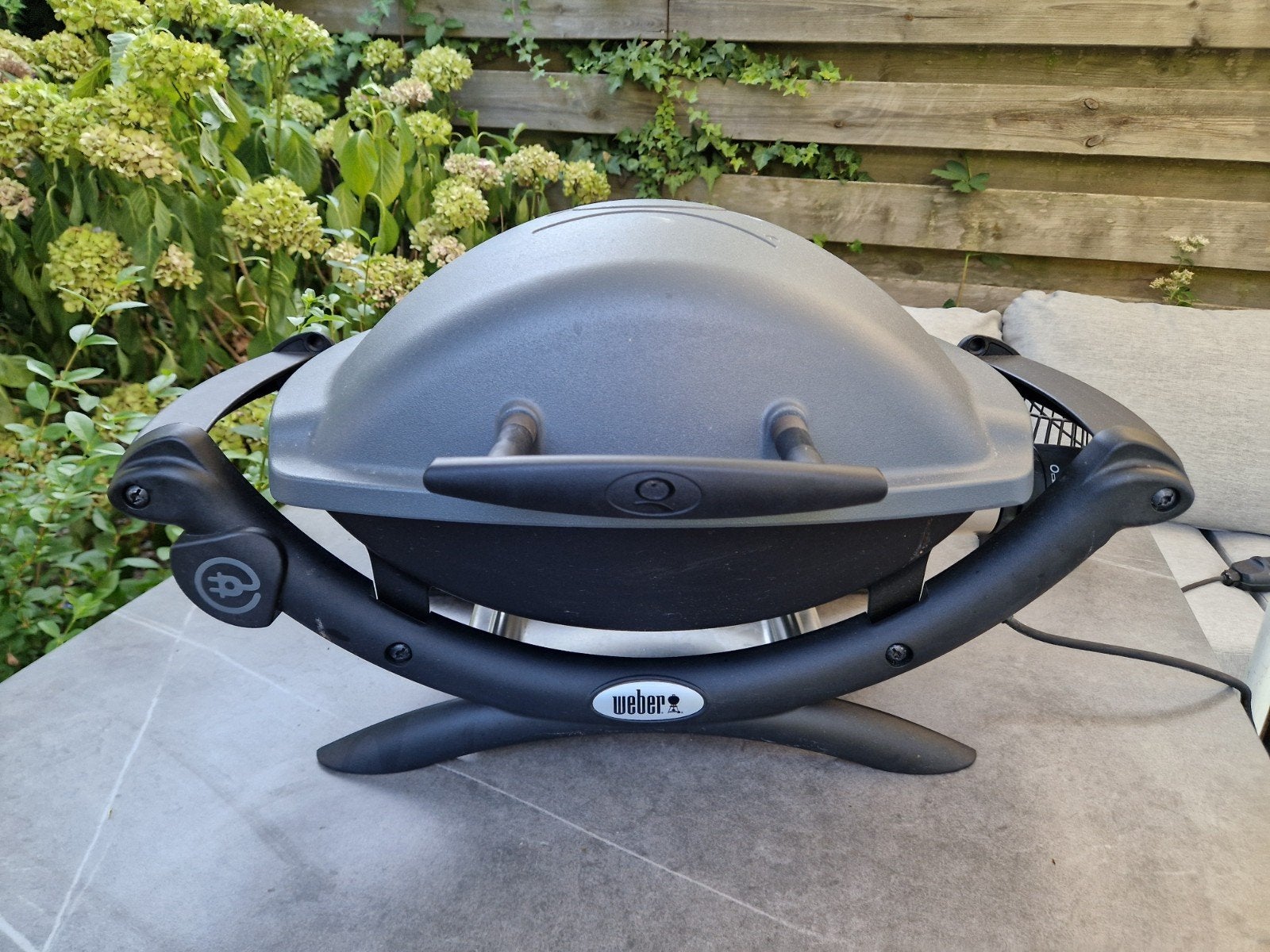 Weber Q1400 elektrische barbecue, Tuin en Terras, Ophalen, Gebruikt, Weber