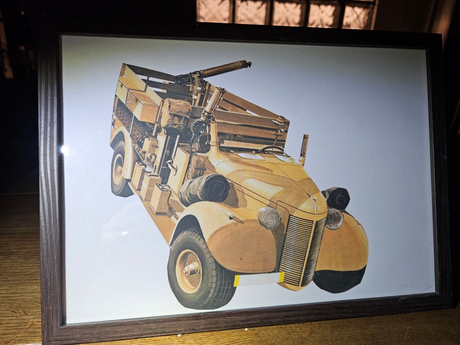 Poster van een Chevrolet 12 ton WW2 vrachtwagen, Verzamelen, Ophalen of Verzenden