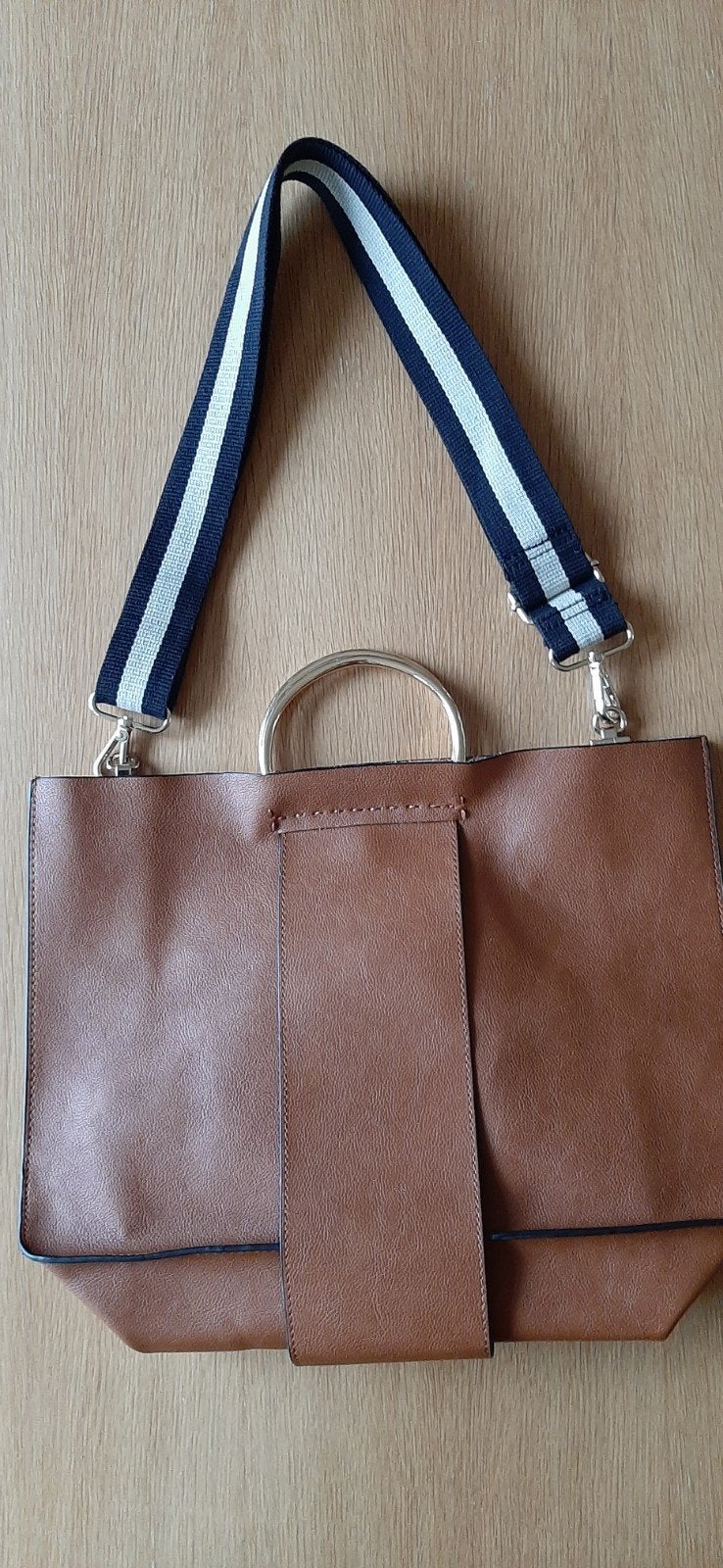 Cognac kleurige schouder- of handtas, Ophalen, Nieuw, Overige kleuren, Handtas