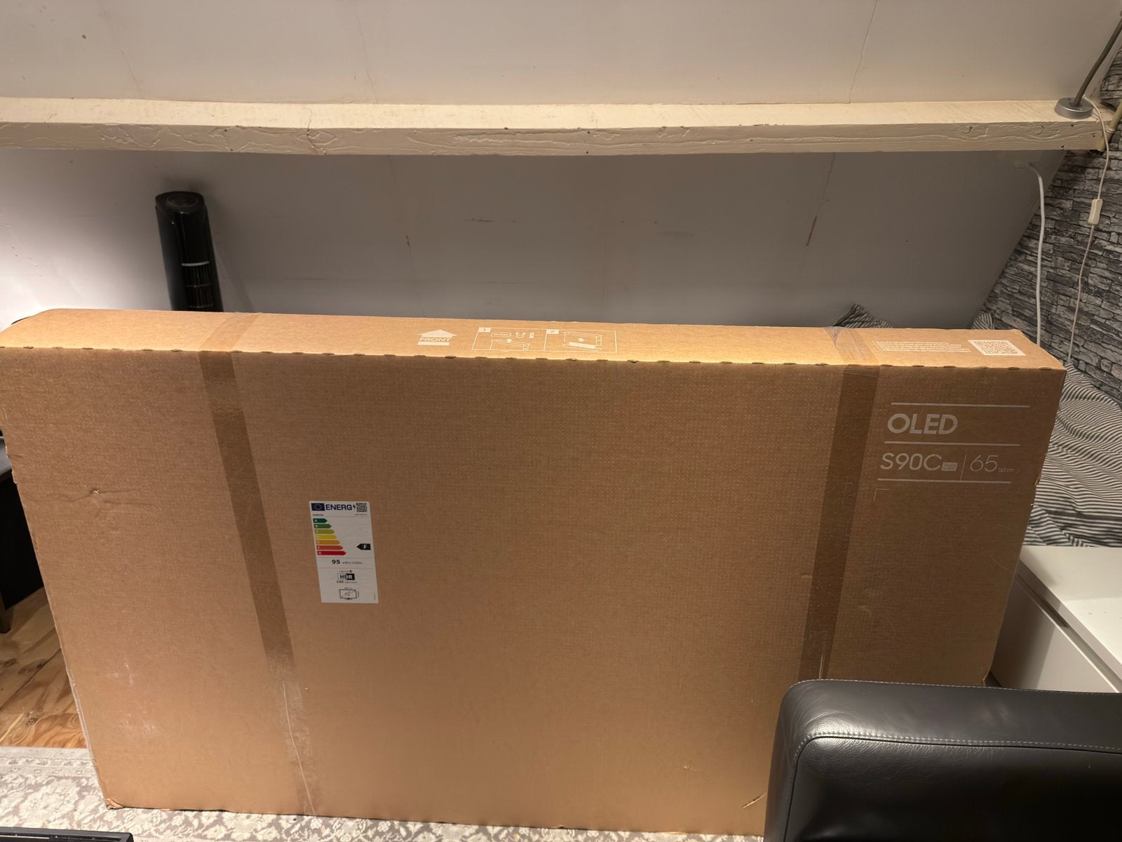Samsung QE65S90C 65 inch OLED 4K Smart TV, Audio, Tv en Foto, Televisies, Ophalen, Zo goed als nieuw, Samsung, 100 cm of meer