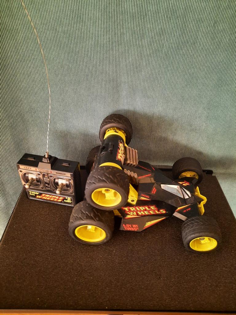 Vintage Tyco Triple Wheels RC Auto - Werking Onbekend, Elektro, Gebruikt, Auto offroad, Ophalen of Verzenden