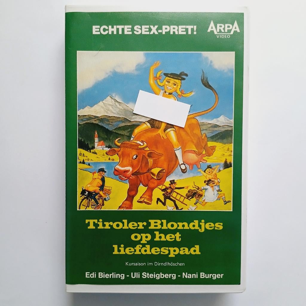 Tiroler Blondjes op het Liefdespad - NL ex rental vhs - Arpa, Alle leeftijden, Verzenden, Gebruikt, Komedie