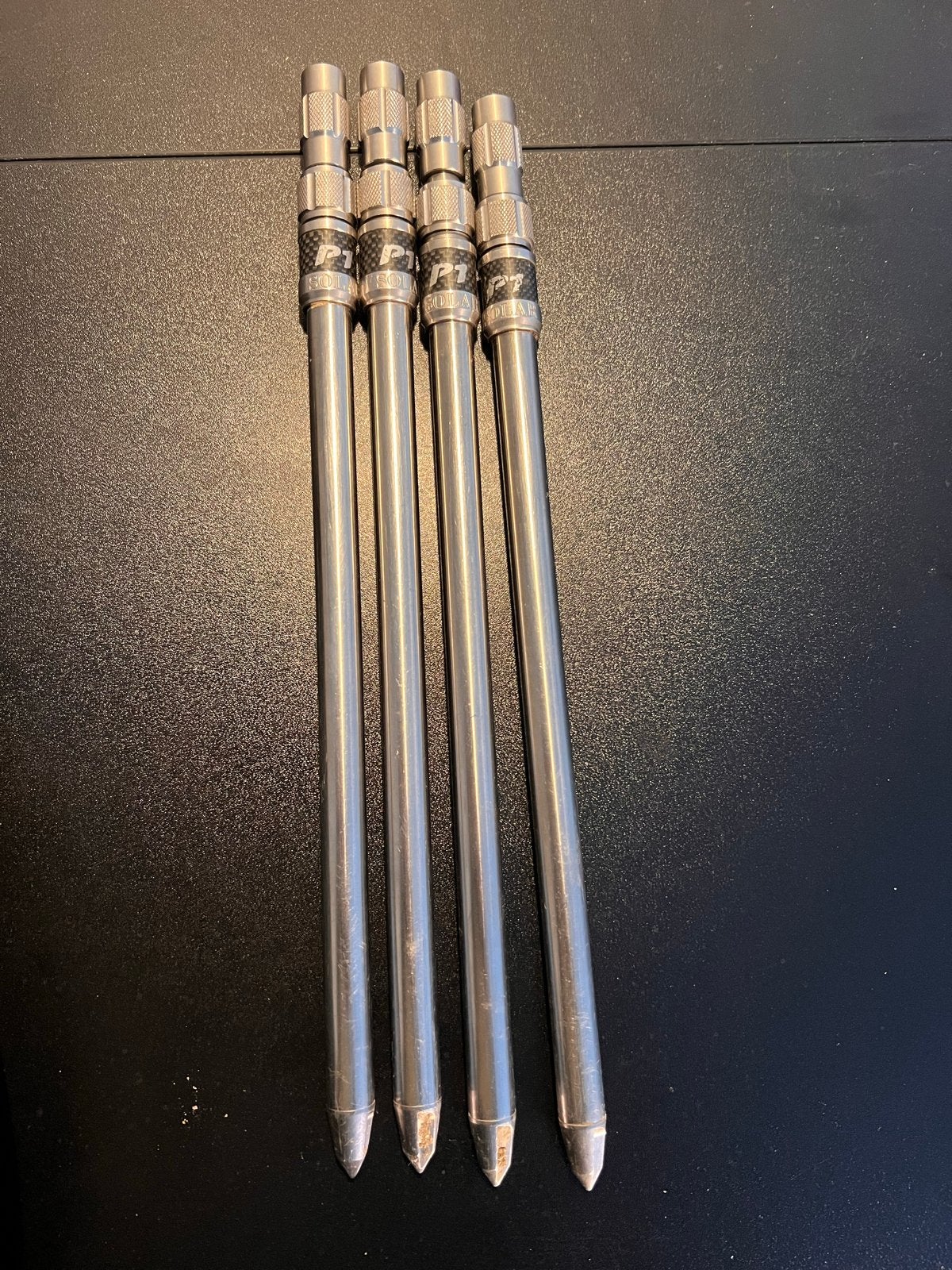 4 Solar P1 Travel Lite Banksticks 12 inch (optie Aqua Pouch), Watersport en Boten, Ophalen of Verzenden, Gebruikt, Overige typen
