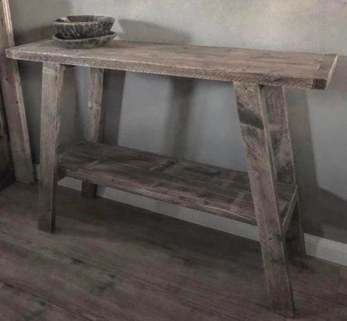 ~Stoer Sober Landelijk Houten Sidetable/Wandtafel~, Ophalen of Verzenden, Nieuw