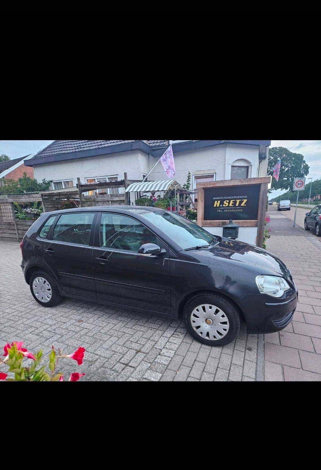 Volkswagen Polo 1.4 55KW 2005 Zwart, Auto's, Voorwielaandrijving, 15 km/l, 74 pk, Zwart