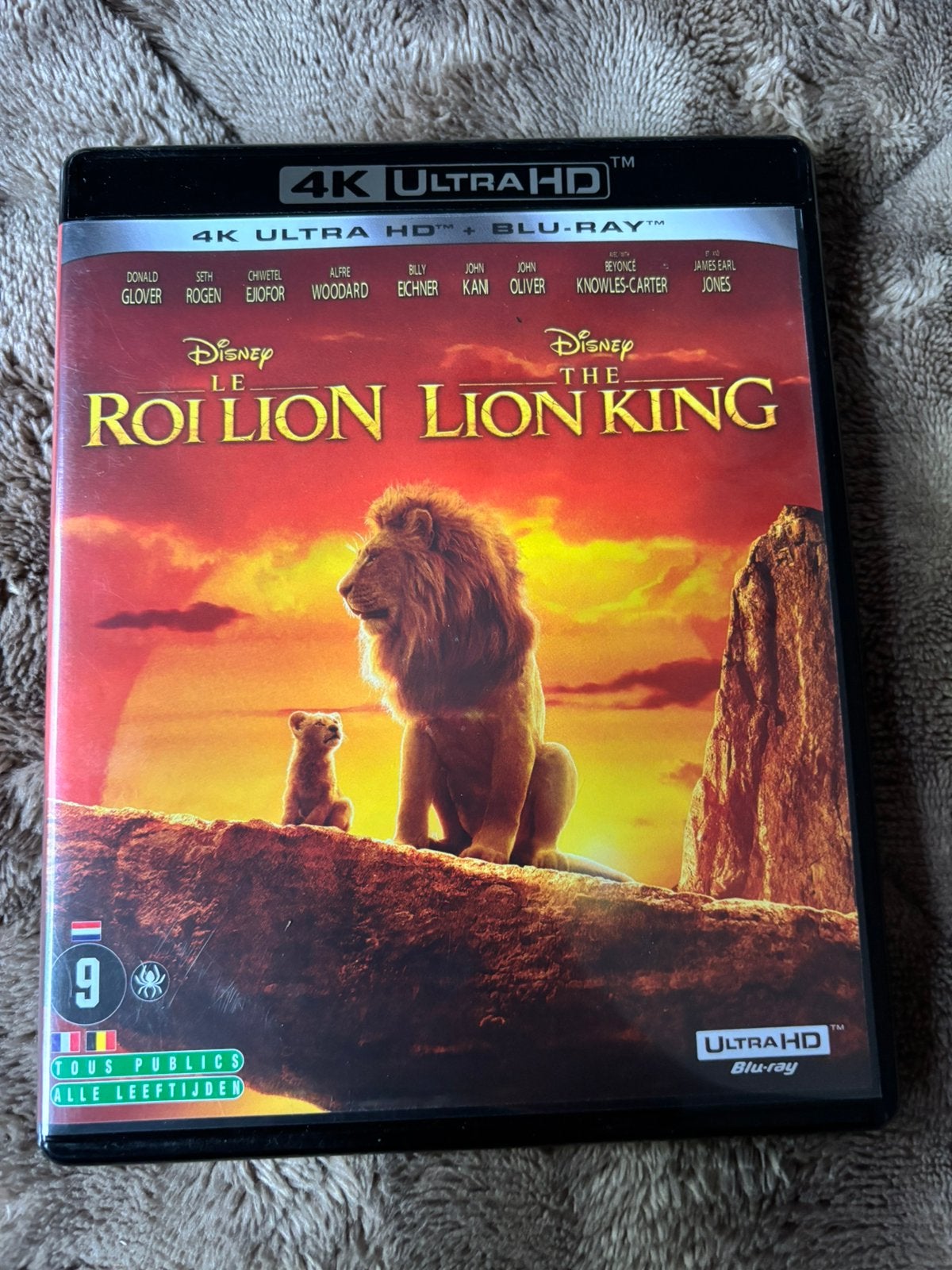The Lion King 4K Ultra HD Blu-Ray, Cd's en Dvd's, Blu-ray, Ophalen of Verzenden, Zo goed als nieuw, Tekenfilms en Animatie