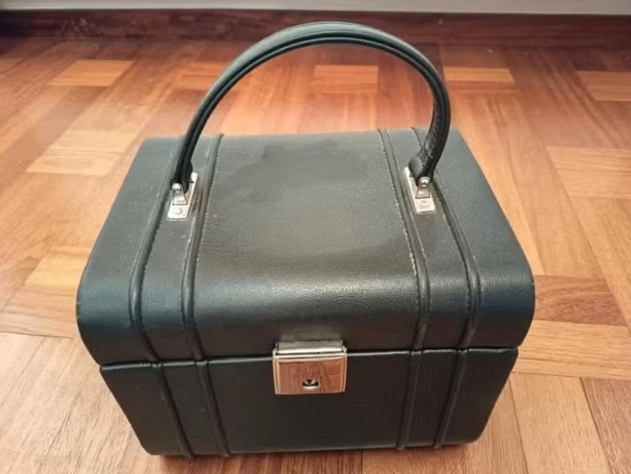 Zwarte Make-up Koffer met Spiegel, Gebruikt, Zwart, Met slot, Ophalen of Verzenden