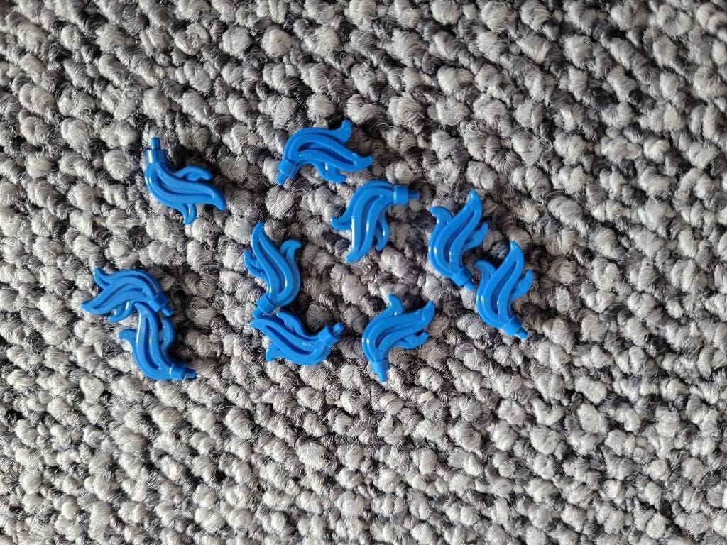 Partij N404=10x Nieuwe Lego ridder pluimen blauw, Lego, Lego, Lego, Nieuw
