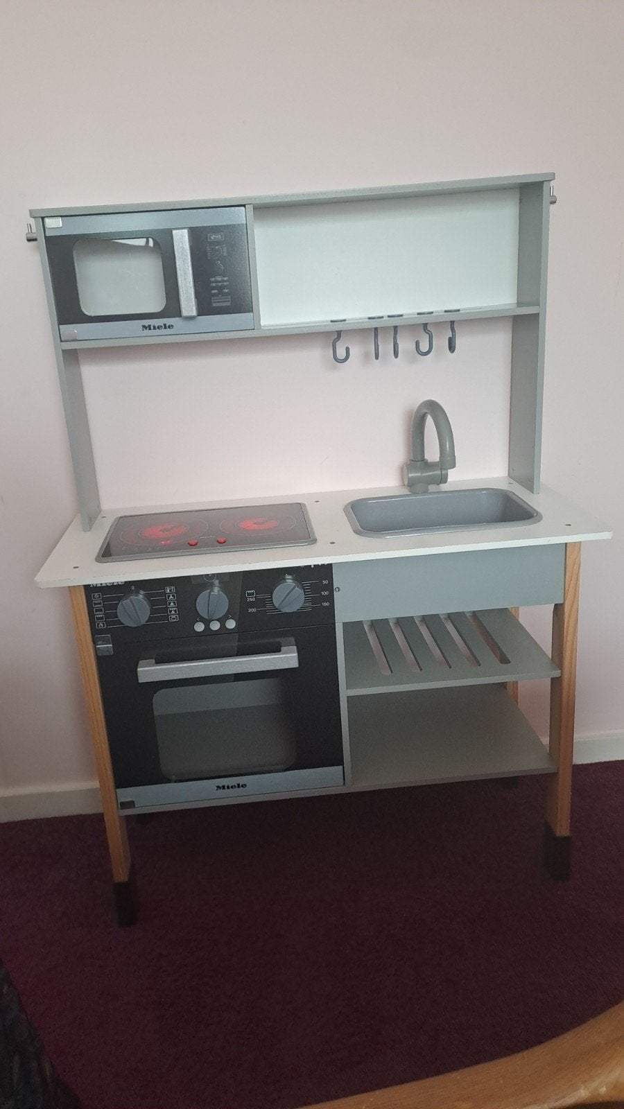 Grote speelkeuken met accessoires en speelgoedeten, Ophalen, Gebruikt