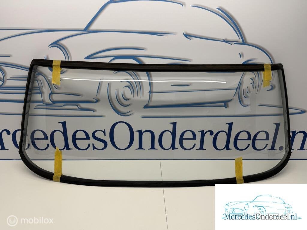 W108 W109 Achterruit Achterraam raam ruit met rubber, Gebruikt, Ophalen of Verzenden