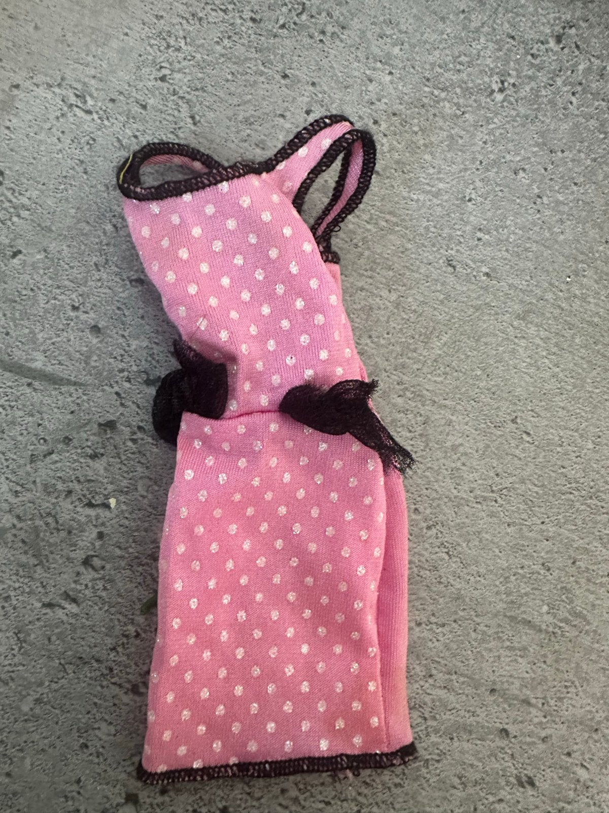 Roze Barbie jurk met stippen, Ophalen of Verzenden, Gebruikt