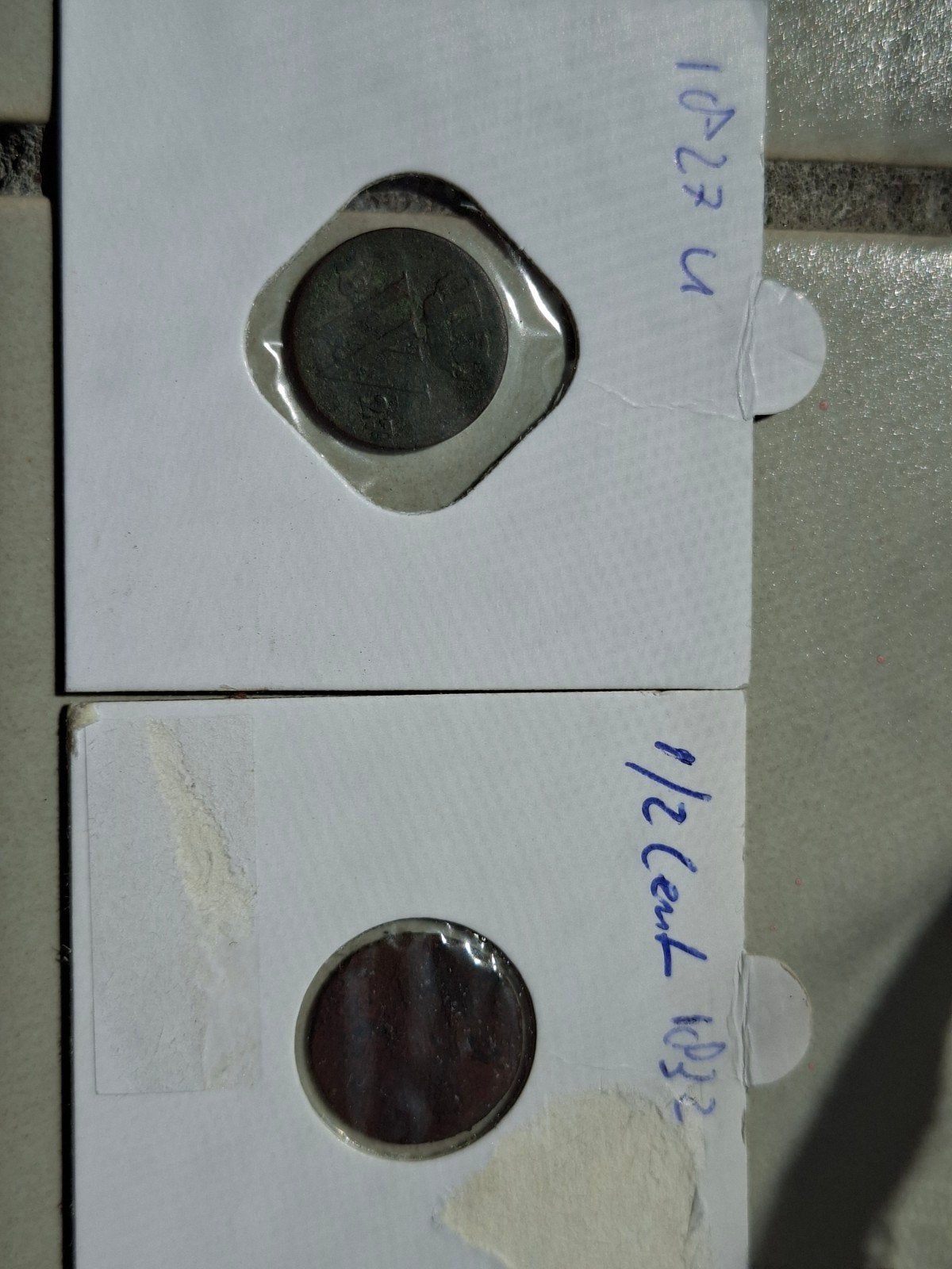 1/2 cent 1827 u 1/2 cent 1832 willem 1, Postzegels en Munten, Munten | Nederland, Ophalen of Verzenden, Koning Willem I, Overige waardes